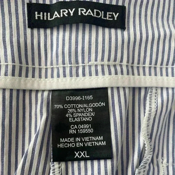 🆕Hilary Radley Seersucker Pull-On Ankle Pan XXL🆕 - Picture 7 of 10